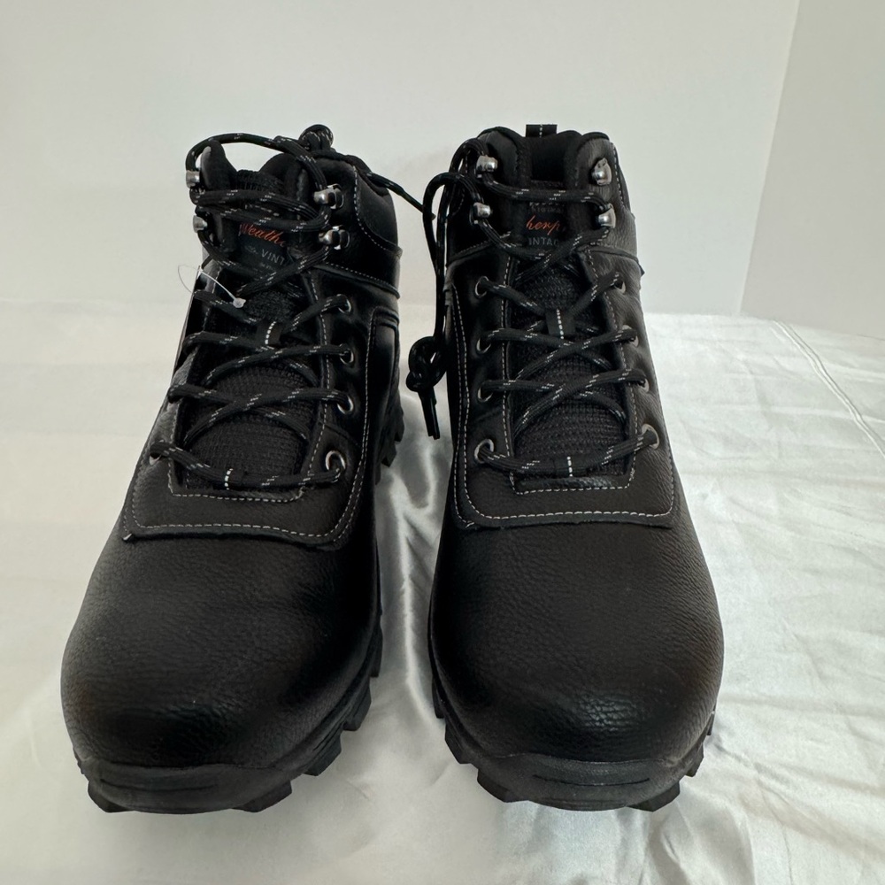 Weatherproof Men's Black Lace Up Hiker Boots Size 10M Casual Combat